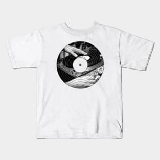 Scratch DJ Vinyl Record Kids T-Shirt